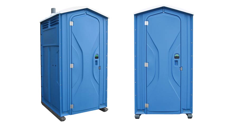 Long-term porta potty units on site in Snellville, Georgia